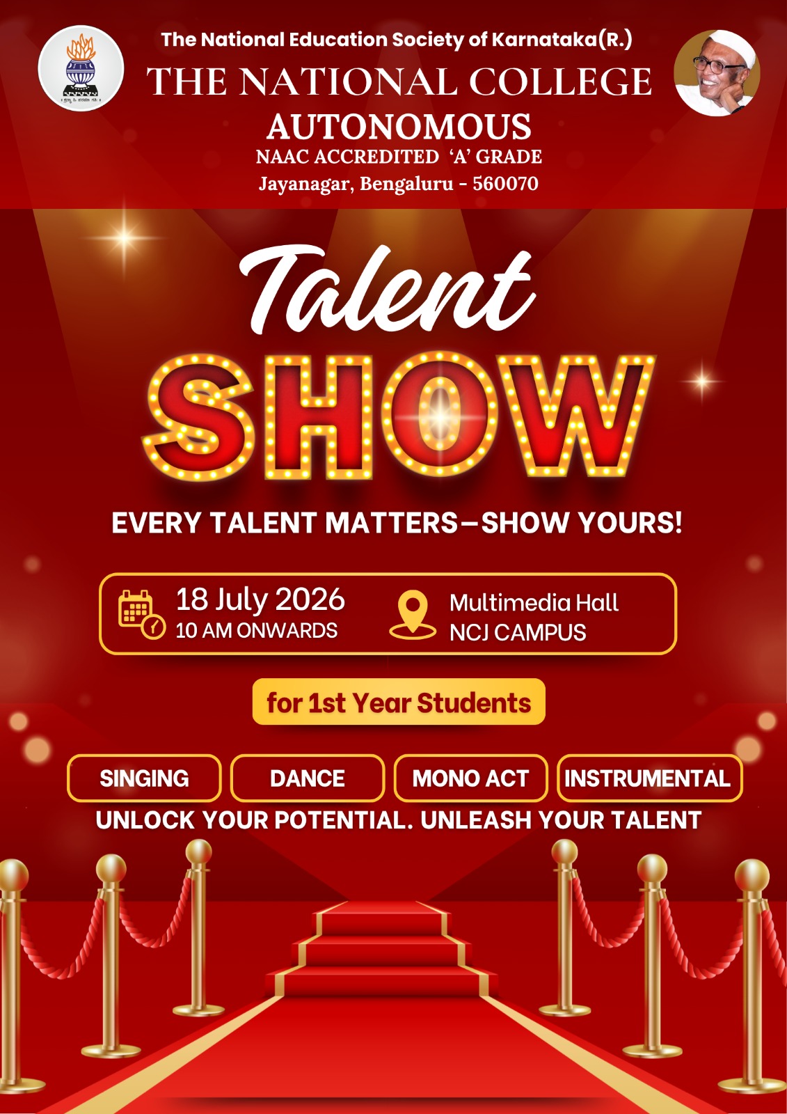 Talent Show For 1st Year Students